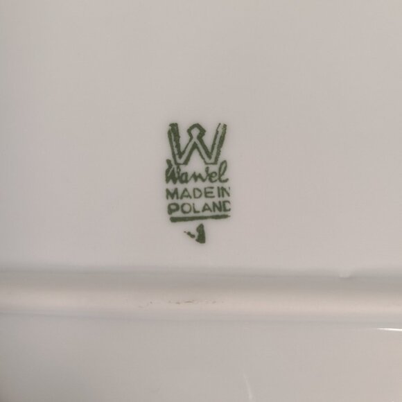 Wawel Embossed Multicolor Florals 13" Oval Serving Platter WAV6 Pattern - Picture 5 of 5